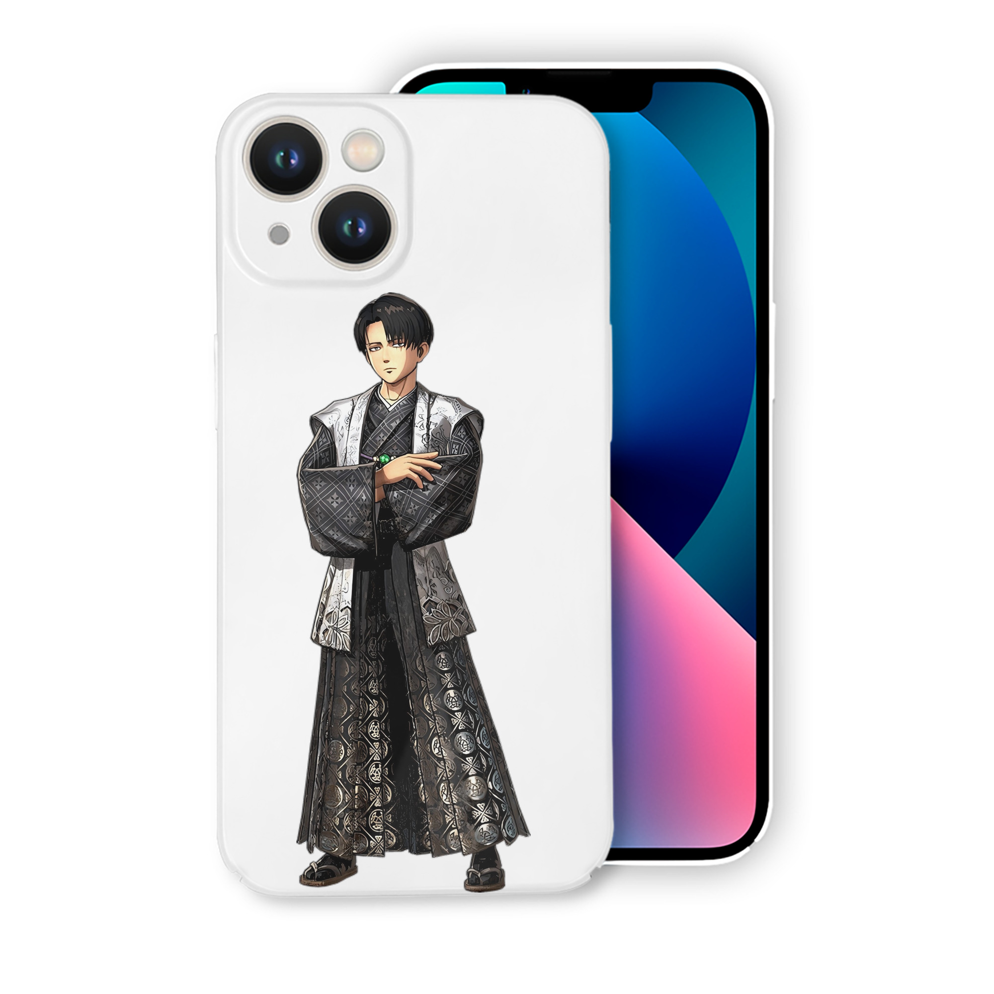 （画像用） 進撃の巨人 リヴァイ·アッカーマン Attack on Titan Levi Ackerman 【iPhone 14シリーズ対応】ハードケース